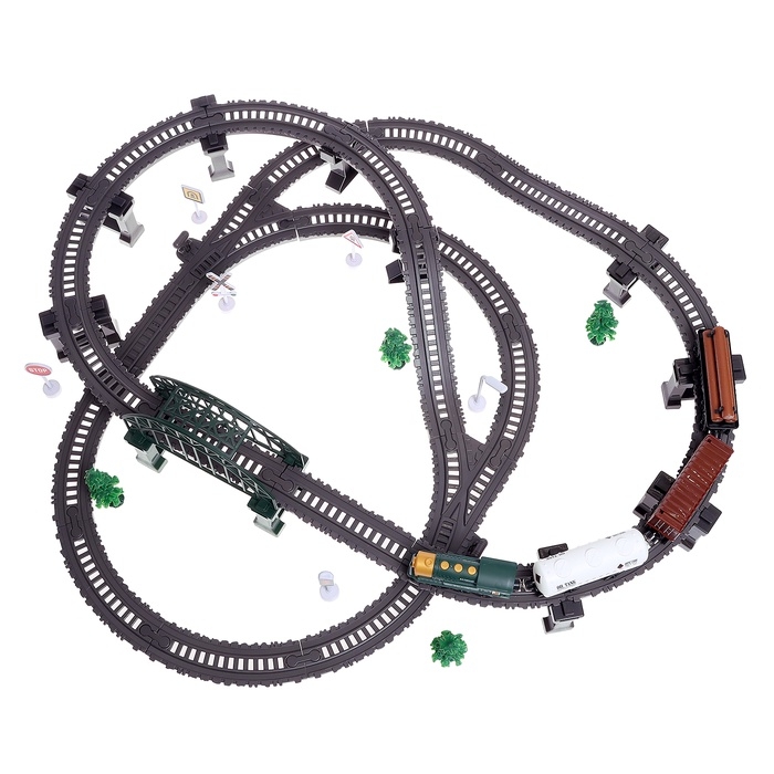 Железная дорога &laquo;Лесопилка&raquo;, детская, работает от батареек