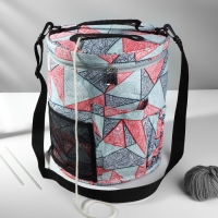 Сумка-футляр «Цветы», с ручками/карманами, d = 28 × 32 см, цвет разноцветный Сумка-футляр «Цветы», с ручками/карманами, d = 28 × 32 см, цвет разноцветный