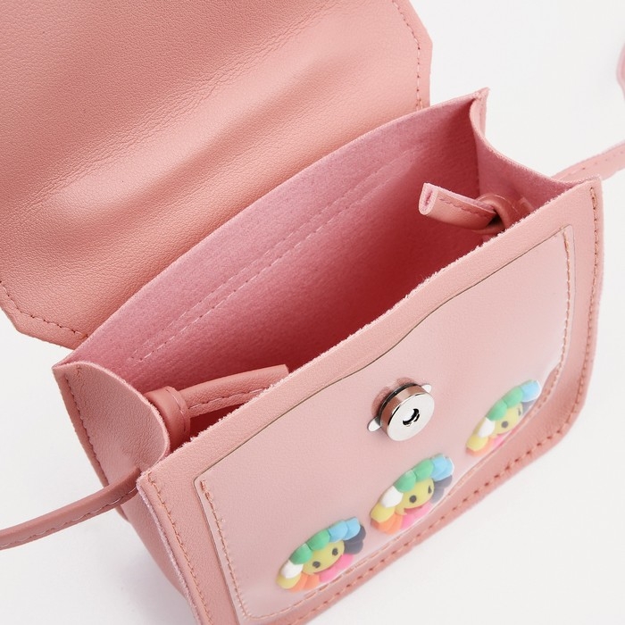 Сумка детская для девочки на магните, цвет розовый Сумка детская для девочки на магните, цвет розовый
