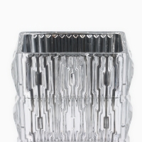 Ваза для цветов &laquo;Монарда&raquo; из стекла, серебро 25&times;13,5&times;9,5 см