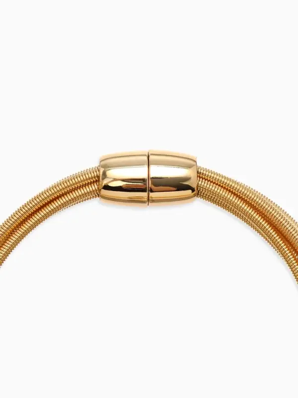 Набор 2 пред-та: колье, браслет "Бусина на нитях", цвет золото