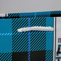 Пакет подарочный ламинированный, упаковка, Real man, MS 18 х 23 х 8 см