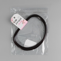 Ручки для сумки, 2 шт, бамбук, 17 × 13/15,5 × 11,5 см, цвет чёрный Ручки для сумки, 2 шт, бамбук, 17 × 13/15,5 × 11,5 см, цвет чёрный