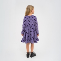 Платье детское KAFTAN "Горох", р. 32 (110-116), сиреневый Платье детское KAFTAN "Горох", р. 32 (110-116), сиреневый