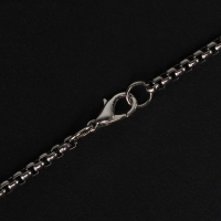 Кулон-амулет &laquo;Помпеи&raquo; рога, цвет красный в чернёном серебре, 70 см