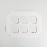 Коробка для капкейков, кондитерская упаковка, 6 ячеек &laquo;23 Февраля&raquo;, 23 х 16 х 10 см