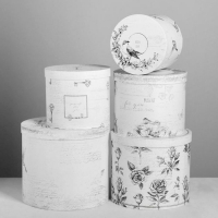 Набор коробок 5 в 1, упаковка подарочная, «Шебби», 13 х 14‒19.5 х 22 см Набор коробок 5 в 1, упаковка подарочная, «Шебби», 13 х 14‒19.5 х 22 см