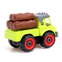 Конструктор винтовой &laquo;Лесовоз&raquo;, с отвёрткой, 28 деталей