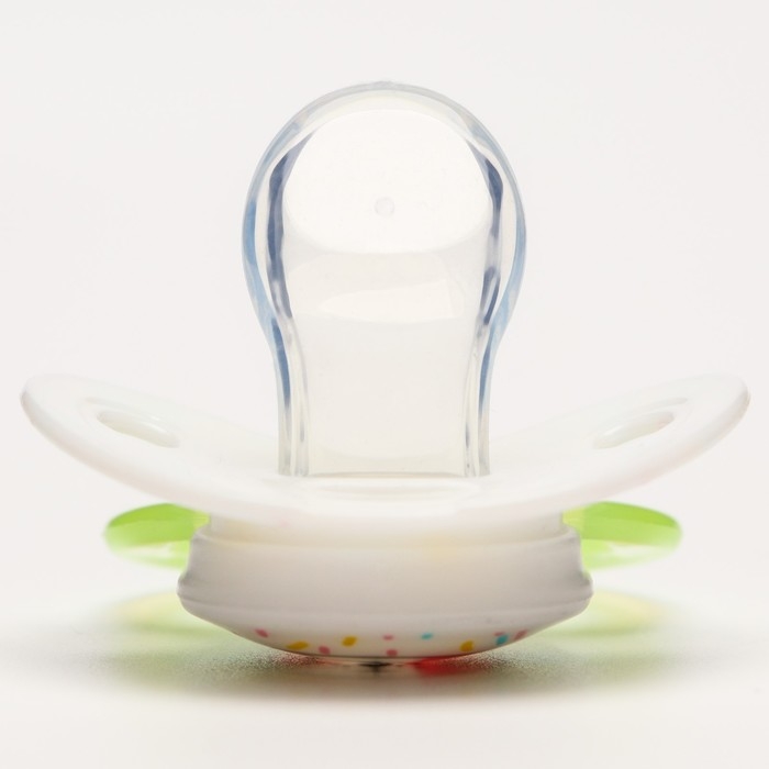 Соска - пустышка силиконовая ортодонтическая &laquo;Кошечка&raquo;, от 0 мес., с колпачком, цвет желтый