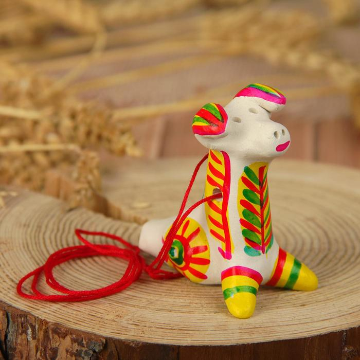 Филимоновская игрушка - свисток &laquo;Собака&raquo;