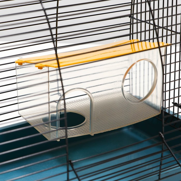 Клетка для грызунов Клетка для грызунов "Саквояж", малая, с лабиринтом и домом, 40 х 25 х 32 см, микс цветов