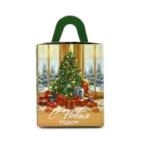 Складная коробка под один капкейк &laquo;Ёлочка&raquo;, 9 х 9 х 11 см