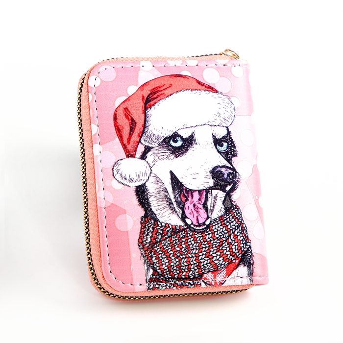 Кошелёк на молнии "Выбражулька", цвет розовый