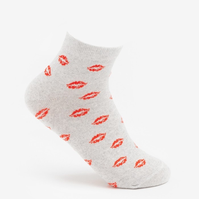 Носки женские, цвет серый, размер 23-25