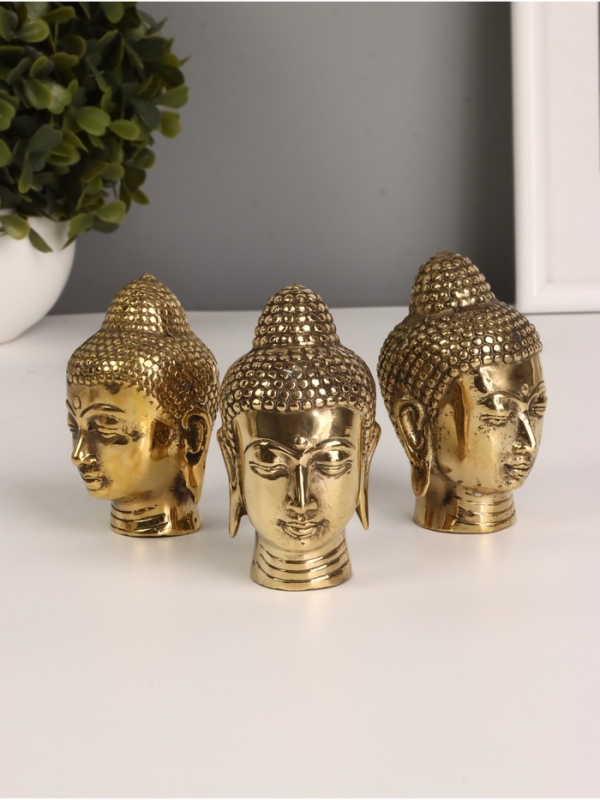 Сувенир бронза Сувенир бронза "Голова Будды" 4х4х7 см