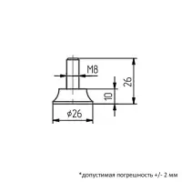 Опора регулируемая, ОРП 12