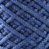 Шнур для вязания 35% хлопок,65% полипропилен 3 мм 85м/160±10 гр (Сине-серый/василёк) Шнур для вязания 35% хлопок,65% полипропилен 3 мм 85м/160±10 гр (Сине-серый/василёк)