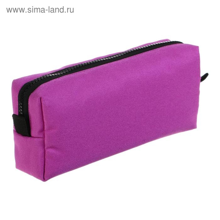 Пенал мягкий, 2 отделения, объёмный, 100 х 210 х 50 мм, Erich Krause, Neon Violet 49002