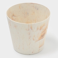 Кашпо круглое "SandStorm" d16,3х15 см, цвет оранжевый