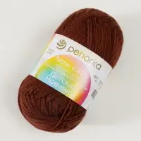 Пряжа для вязания спицами, крючком &laquo;Пехорский текстиль. Детская новинка&raquo;, 100% акрил, 200 м/50 г, (173 грильяж)