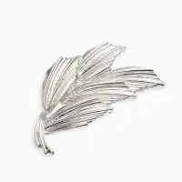 Брошь "Колоски", цвет серебро