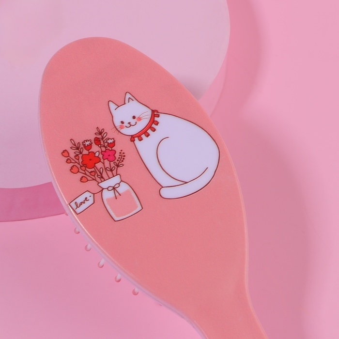 Расчёска массажная, 5,3 &times; 17,5 см, рисунок МИКС