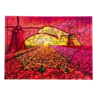 Пазлы деревянные фигурные &laquo;Цветущие тюльпаны&raquo;, 142 элемента