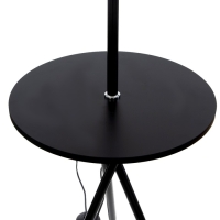 Торшер "Патрисиа" 1х15Вт Е27 со столиком черный/коричневый 40х40х157см Торшер "Патрисиа" 1х15Вт Е27 со столиком черный/коричневый 40х40х157см