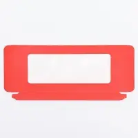 Подарочная коробка под плитку шоколада, с окном, красный, 17&times;8&times;1.4 см