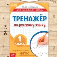 Книга &laquo;Тренажёр по русскому языку&raquo; 1 класс, 20 стр.