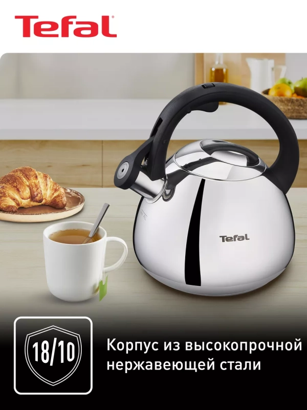 Чайник для плиты Duetto+ N4180110, 2.7 л, стальной
