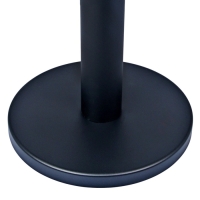 Стойка ограждения черн с вытяжной лентой-470см КРАСНАЯ,высота-90см,d-11см,напольный d-35см