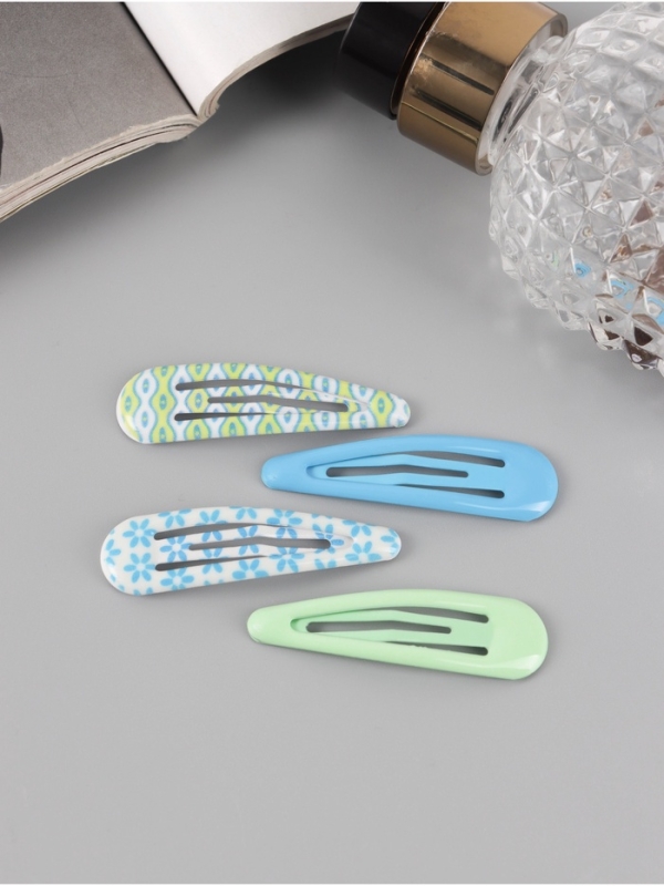 Невидимка для волос Невидимка для волос "Флора" (набор 8 шт) цветы узоры, 5 см, микс