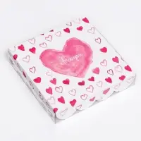 Коробка для печенья, &laquo;Любовь&raquo; 15&times;15&times;3 см