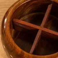 Ваза для конфет "Ассорти" 15х15х10 см, дерево шишам