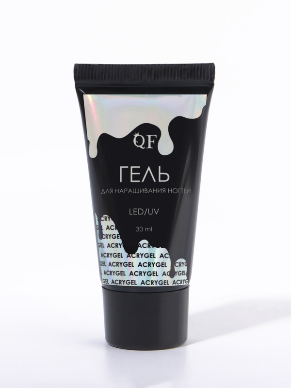 Гель (Acryl Gel) д/наращивания LED/UV 30мл персик туба накл QF