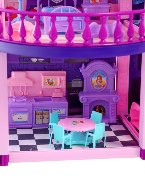 Кукольный дом &laquo;Тёмный домик&raquo;, 2 куклы, мебель, аксессуары