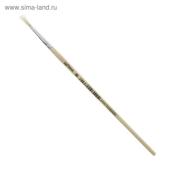 Кисть щетина №6, круглая