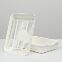 Туалет с сеткой, 35,5х26х7 см, белый