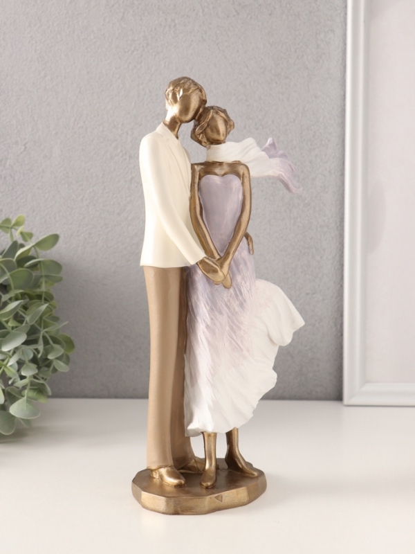 Сувенир полистоун "Ветер. Пара влюблённых" 14х8х27 см