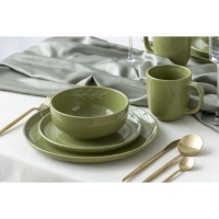 Тарелка керамическая &laquo;Олива&raquo;, 26.5см, цвет зелёный