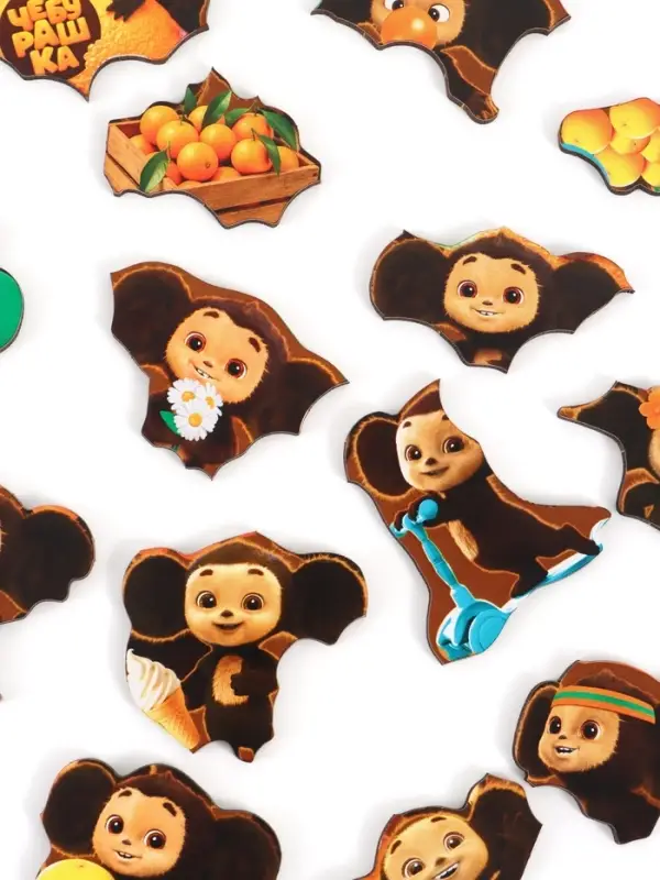 Чебурашка деревянный пазл, 26 деталей