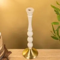 Подсвечник на 1 свечу "Фисташковый" 10,5х10,5х34,5 см