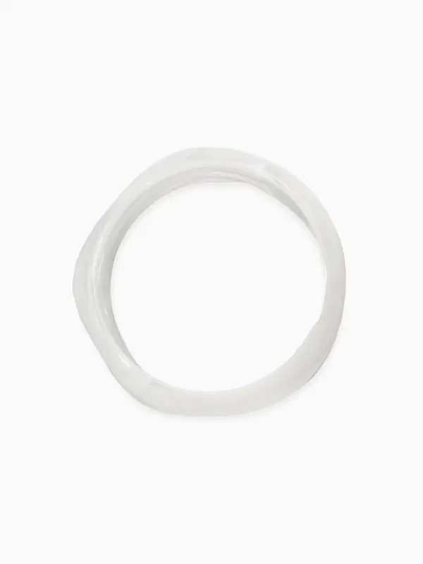 Браслет манжет акрил "Тренд", цвет белый