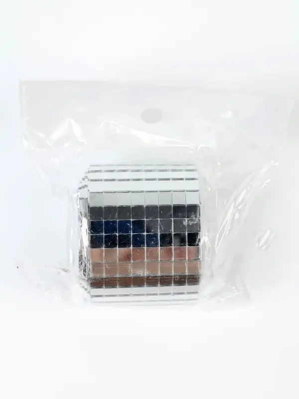 Зеркальная мозаика, самоклеящаяся, 4 см * 1 м, цвет серебро