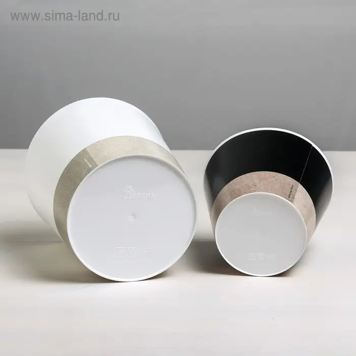 Набор кашпо для цветов 2 в 1 &laquo;Мордочки&raquo;, 0,8 и 1,6 л, 11 х 12 и 14 х 14 см