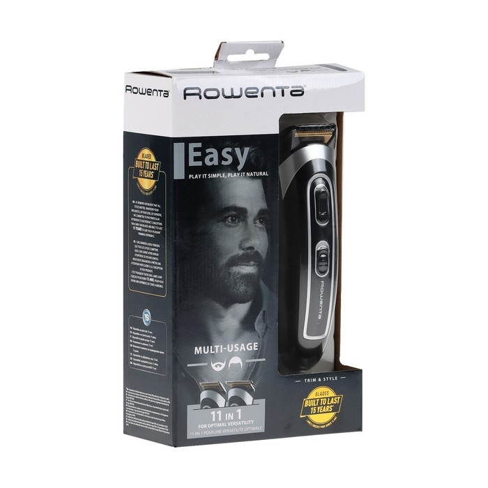 Триммер для волос Rowenta TN9110F4, для головы/бороды, АКБ, чёрный Триммер для волос Rowenta TN9110F4, для головы/бороды, АКБ, чёрный