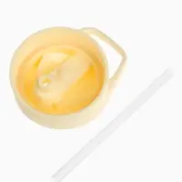 Поильник детский с трубочкой &laquo;Зайка&raquo;, 350мл., цвет бежевый Mum&Baby