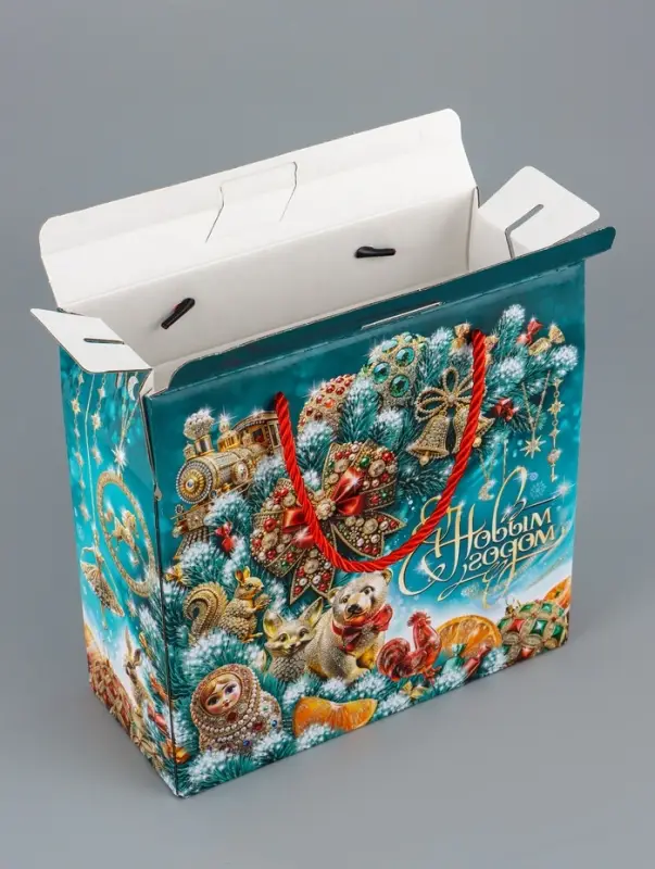 Коробка подарочная складная "МалаХит" 23 х 10 х 22 см