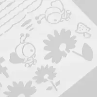 Трафарет "Пчелки в саду" со строчками 17.4х26 см